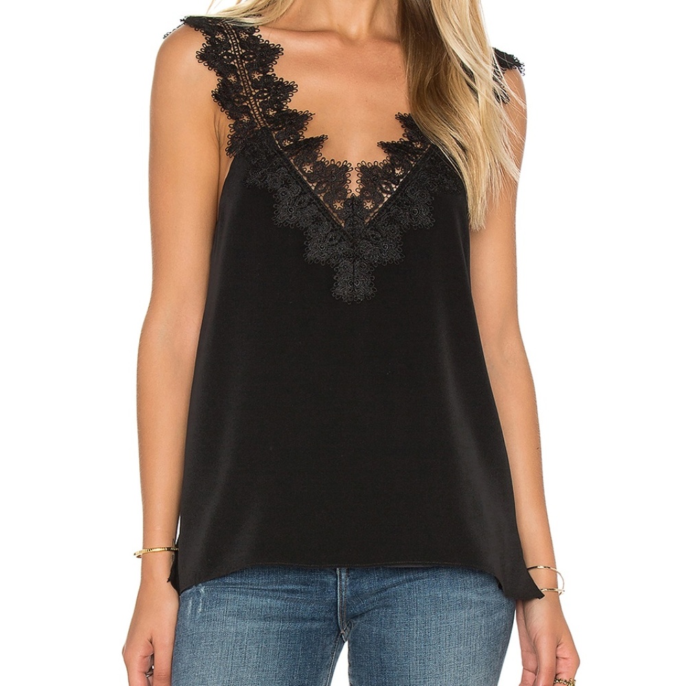 Cami NYC Chloe Lace Silk Sleeveless Top Size: M